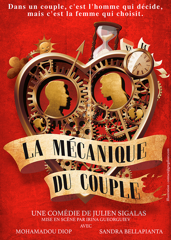 Affiche du spectacle La mécanique du couple à la Comédie du Finistère