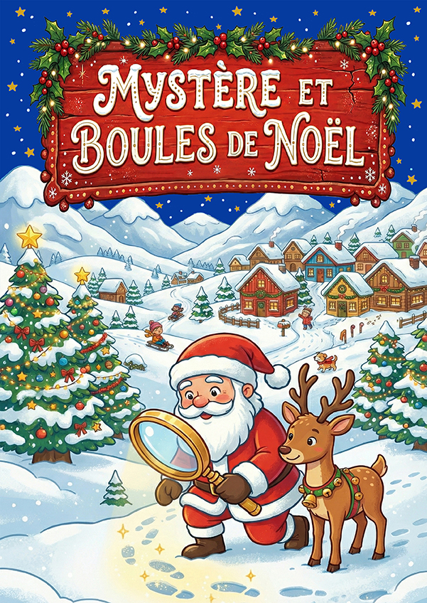Affiche du spectacle Mystère et boules de Noël à la Comédie du Finistère