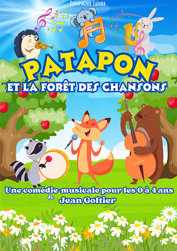 Affiche du spectacle Patapon et la forêt des chanson à la Comédie du Finistère