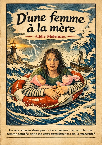 Affiche du spectacle Adèle Melendez — D&rsquo;une femme à la mère à la Comédie du Finistère