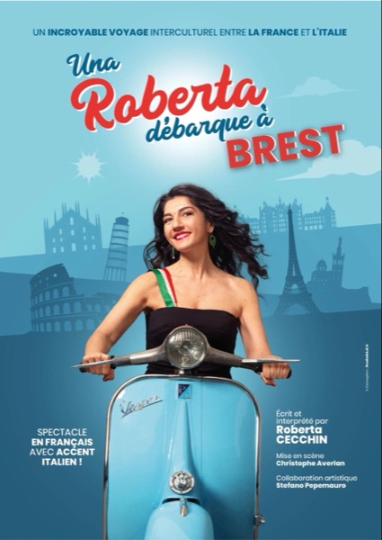 Affiche du spectacle Una Roberta débarque à Brest à la Comédie du Finistère