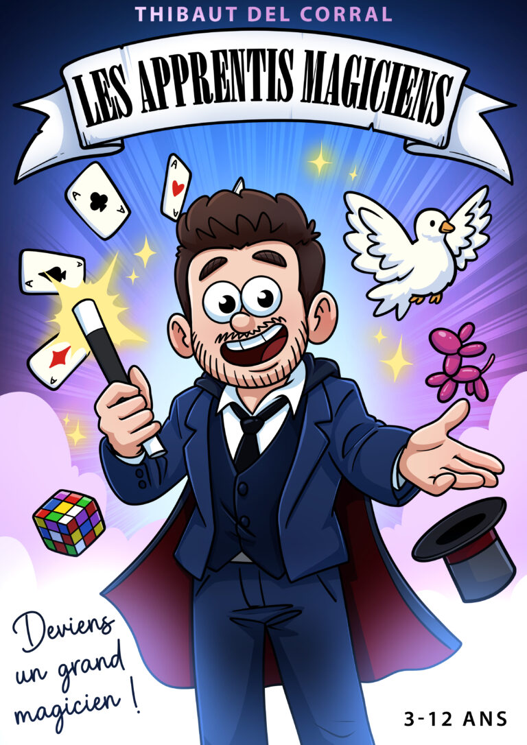 Affiche du spectacle Les apprentis magiciens à la Comédie du Finistère
