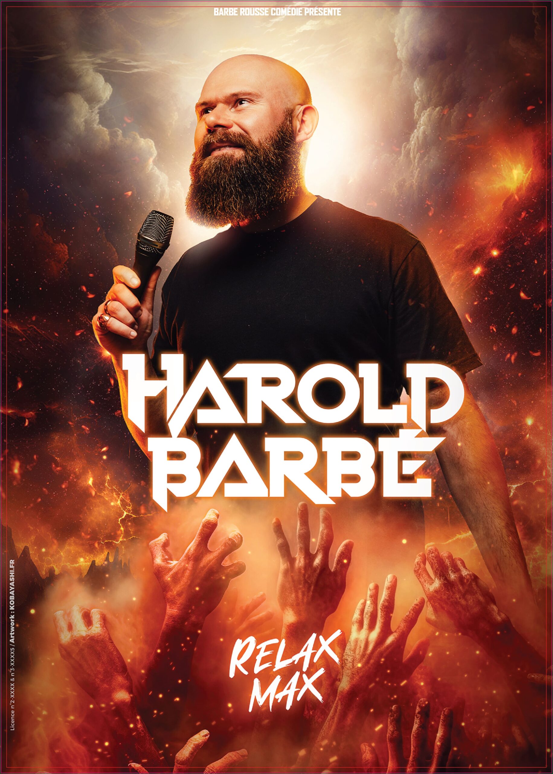 Affiche du spectacle Harold Barbé : Relax Max à la Comédie du Finistère