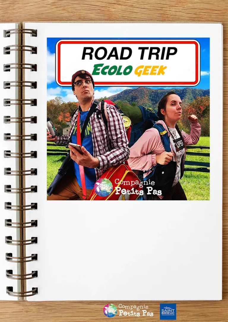 Affiche du spectacle Road Trip Ecolo Geek à la Comédie du Finistère