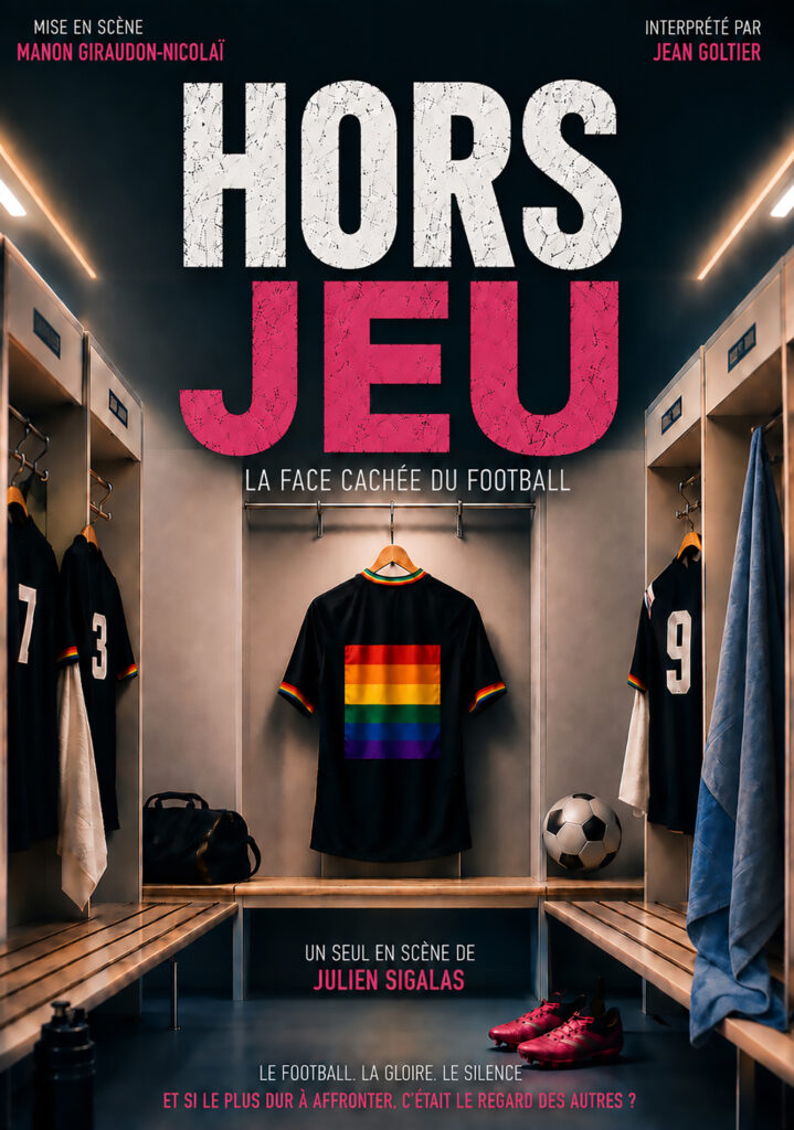 Affiche du spectacle Hors-jeu, la face cachée du football à la Comédie du Finistère