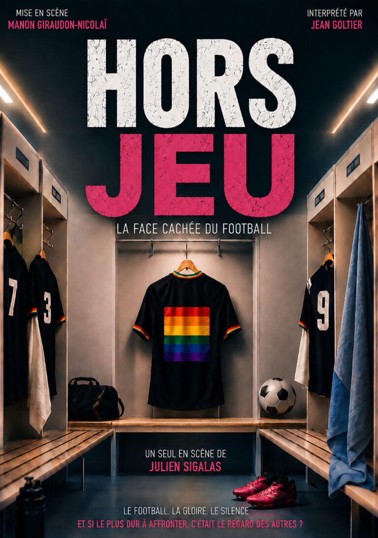 Affiche du spectacle Hors-jeu, la face cachée du football à la Comédie du Finistère