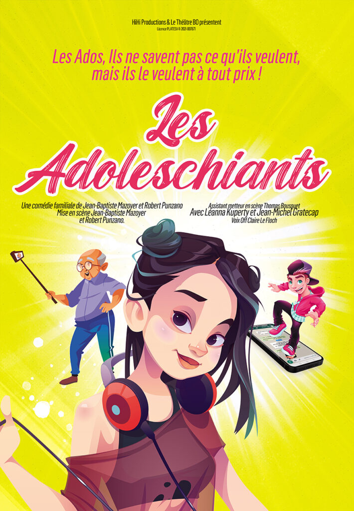 Affiche du spectacle Les Adoleschiants à la Comédie du Finistère