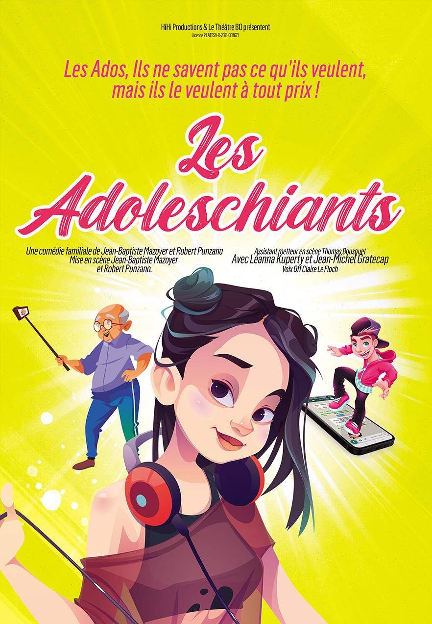 Affiche du spectacle Les Adoleschiants à la Comédie du Finistère