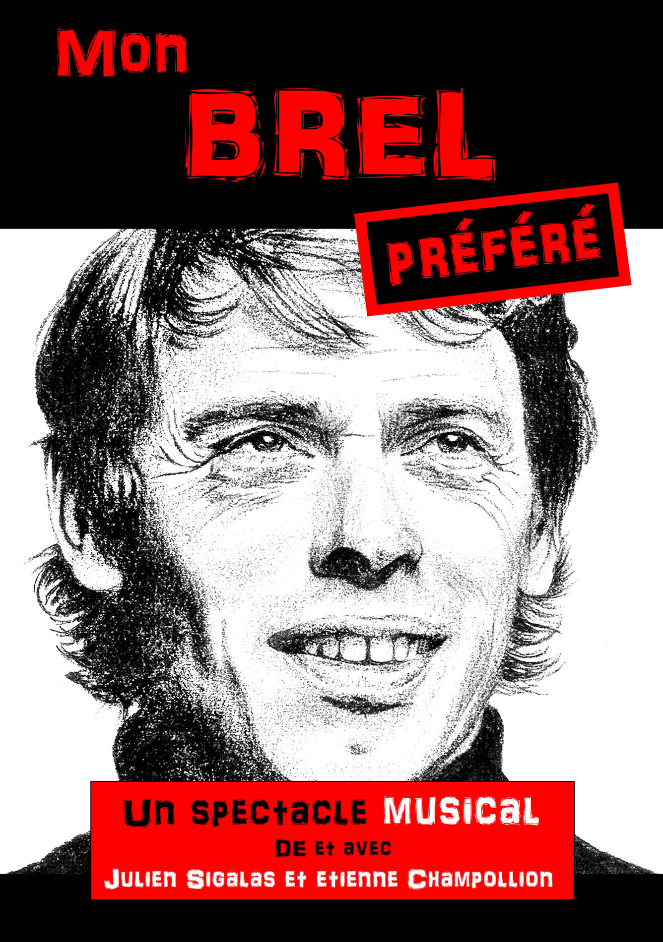 Affiche du spectacle Mon Brel Préféré à la Comédie du Finistère