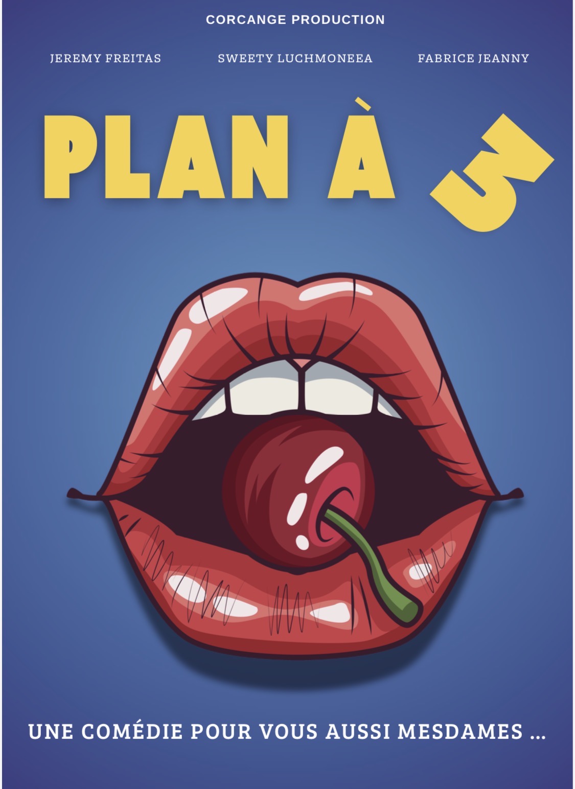 Affiche du spectacle Plan à 3 à la Comédie du Finistère