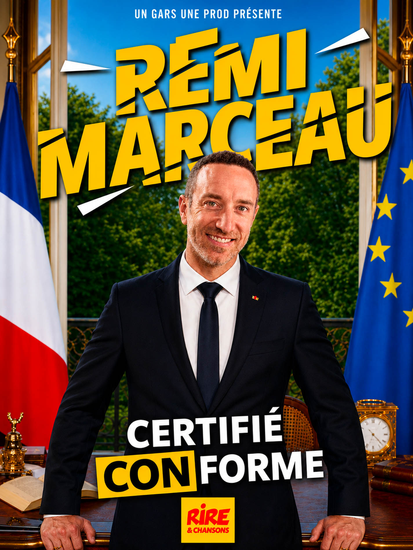 Affiche du spectacle Rémi Marceau : Certifié Conforme à la Comédie du Finistère