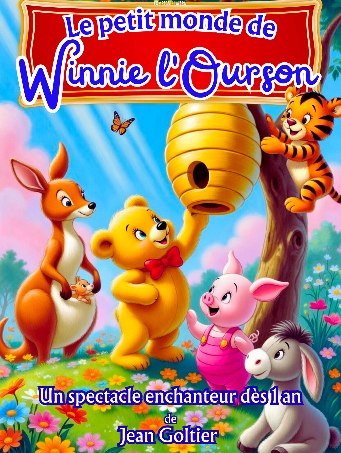 Affiche du spectacle Le petit monde de Winnie l’Ourson à la Comédie du Finistère