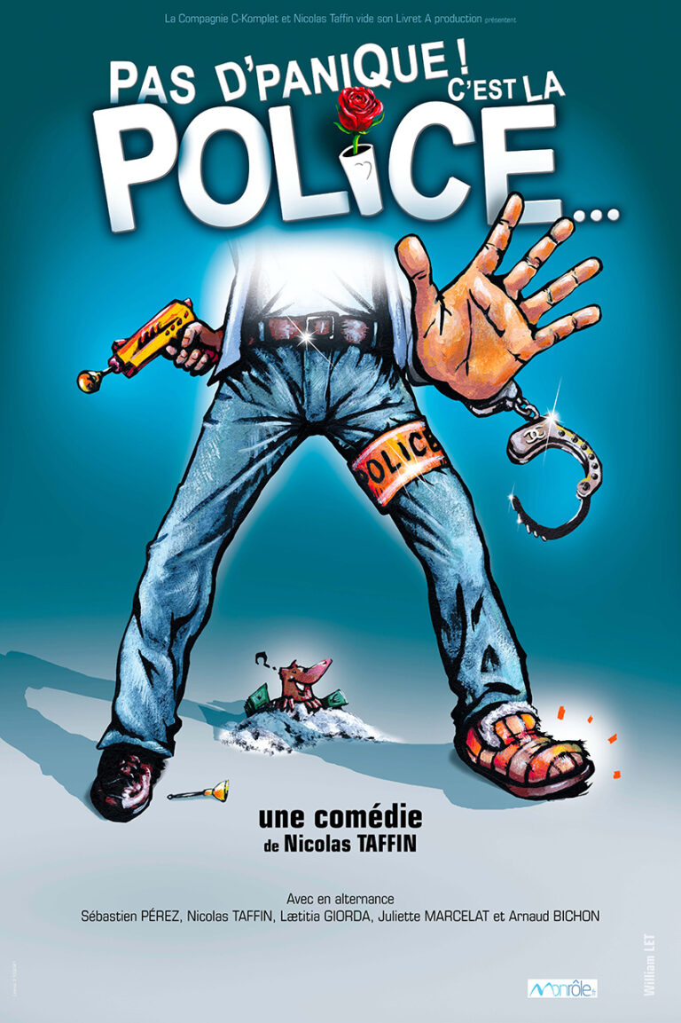 Affiche du spectacle Pas d&rsquo;panique ! C&rsquo;est la police… à la Comédie du Finistère