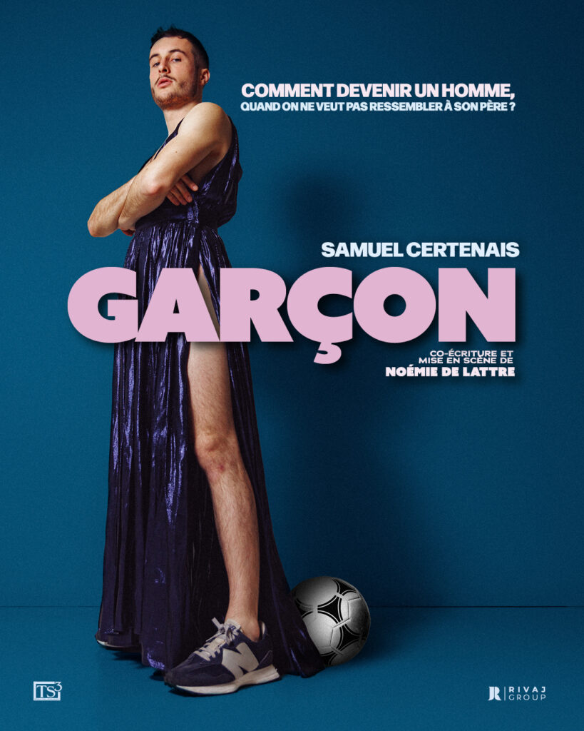 Affiche du spectacle Samuel Certenais : Garçon à la Comédie du Finistère