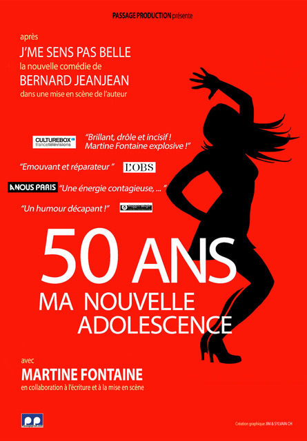 Affiche du spectacle 50 ans ma nouvelle adolescence à la Comédie du Finistère