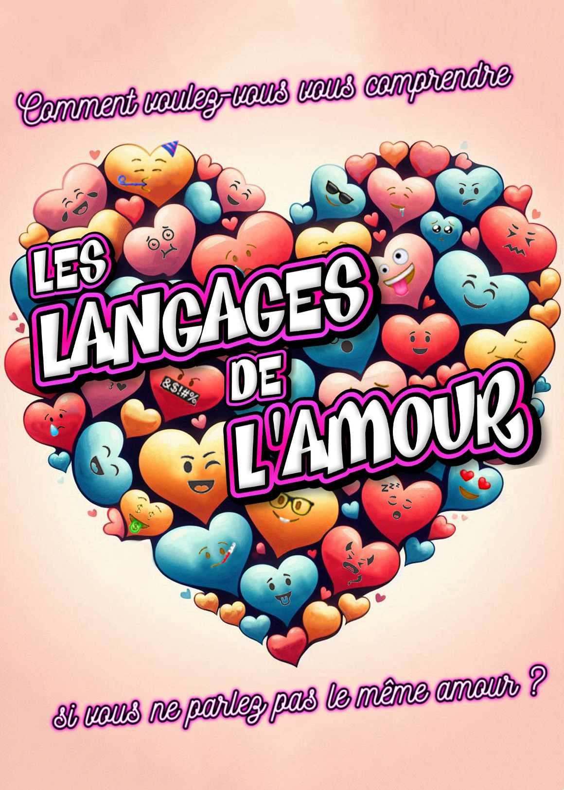Affiche du spectacle Les langages de l'amour — Comédie du Finistère
